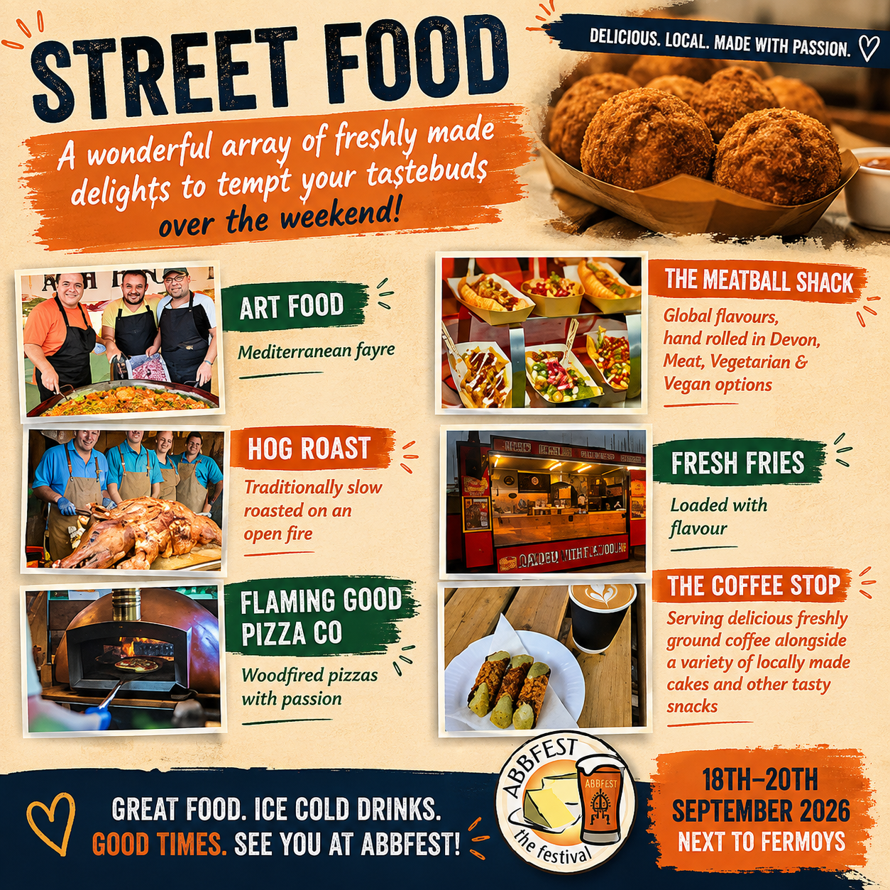 Abbfest 2026 street food vendor line-up